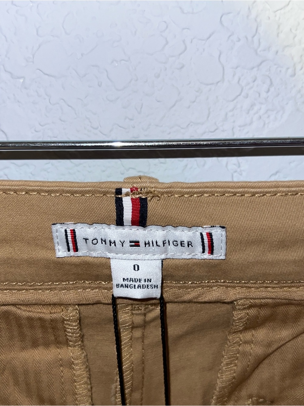 Tommy Hilfiger Khaki Women's Khaki Chino Shorts - Picture 4 of 4